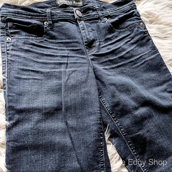 Express | Mia Mid Rise Cropped Jean Legging - Picture 2 of 6